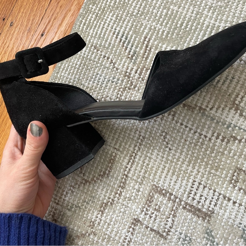 Vagabond Black Suede Heels